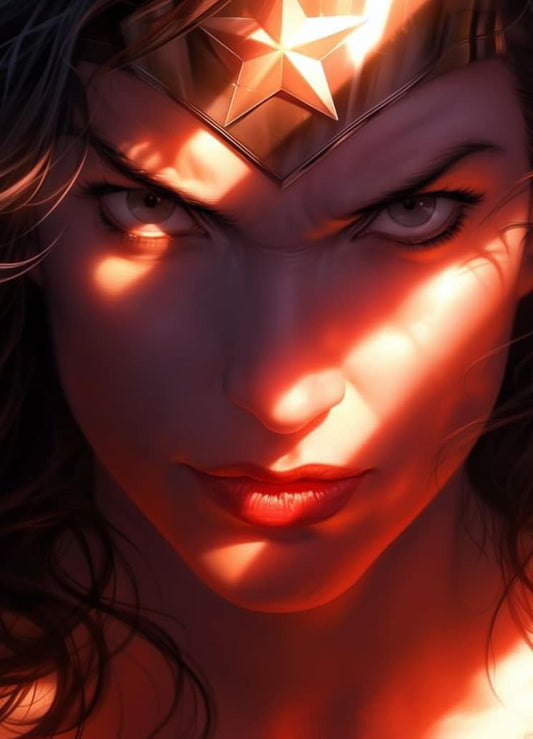 Wonder Woman Portrait Closeup (2) Print Poster
