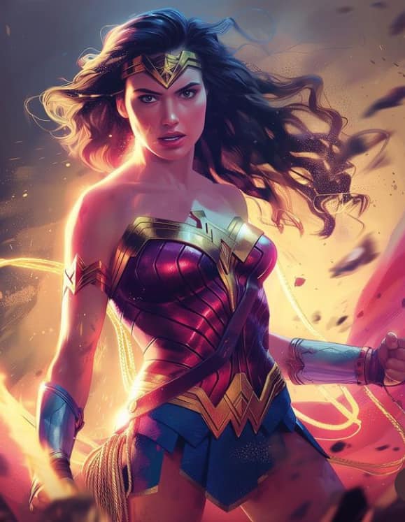 Wonder Woman Portrait Dynamic Jigsaw Puzzle