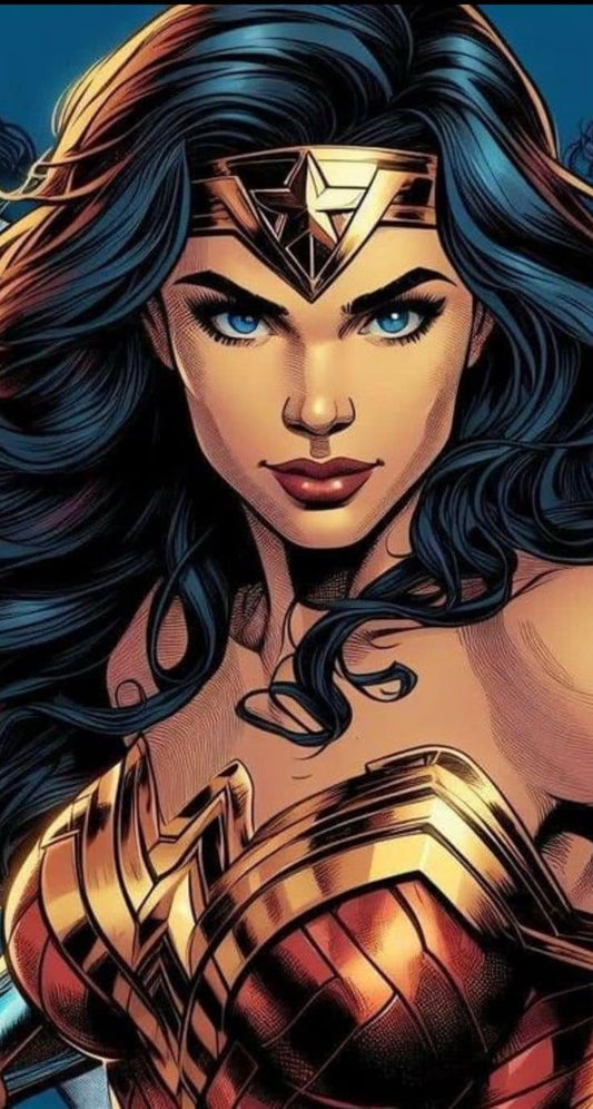 Wonder Woman Portrait Illustration Print Poster