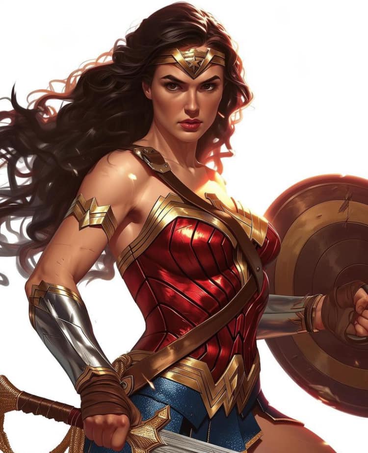 Wonder Woman Portrait (11) Print Poster