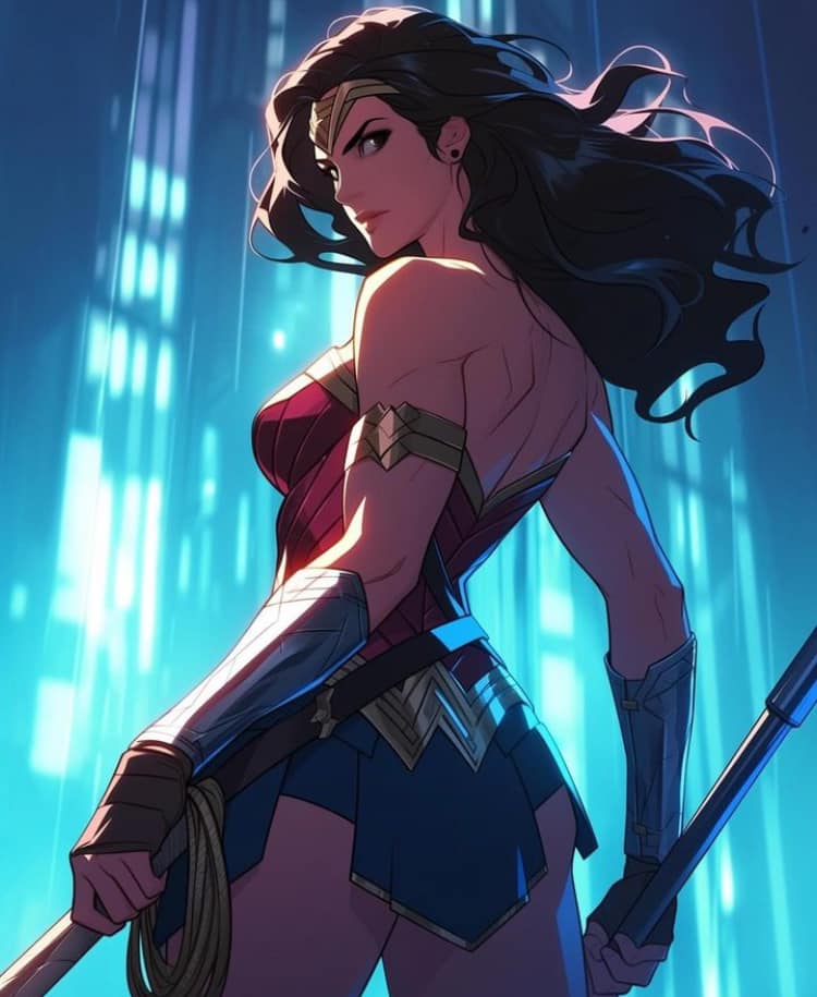 Wonder Woman Portrait (13) Print Poster