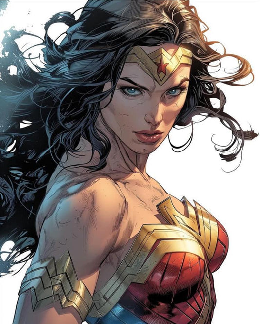 Wonder Woman Portrait (14) Print Poster