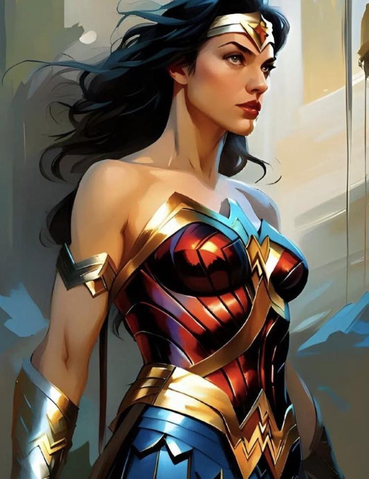 Wonder Woman Portrait (16) Print Poster