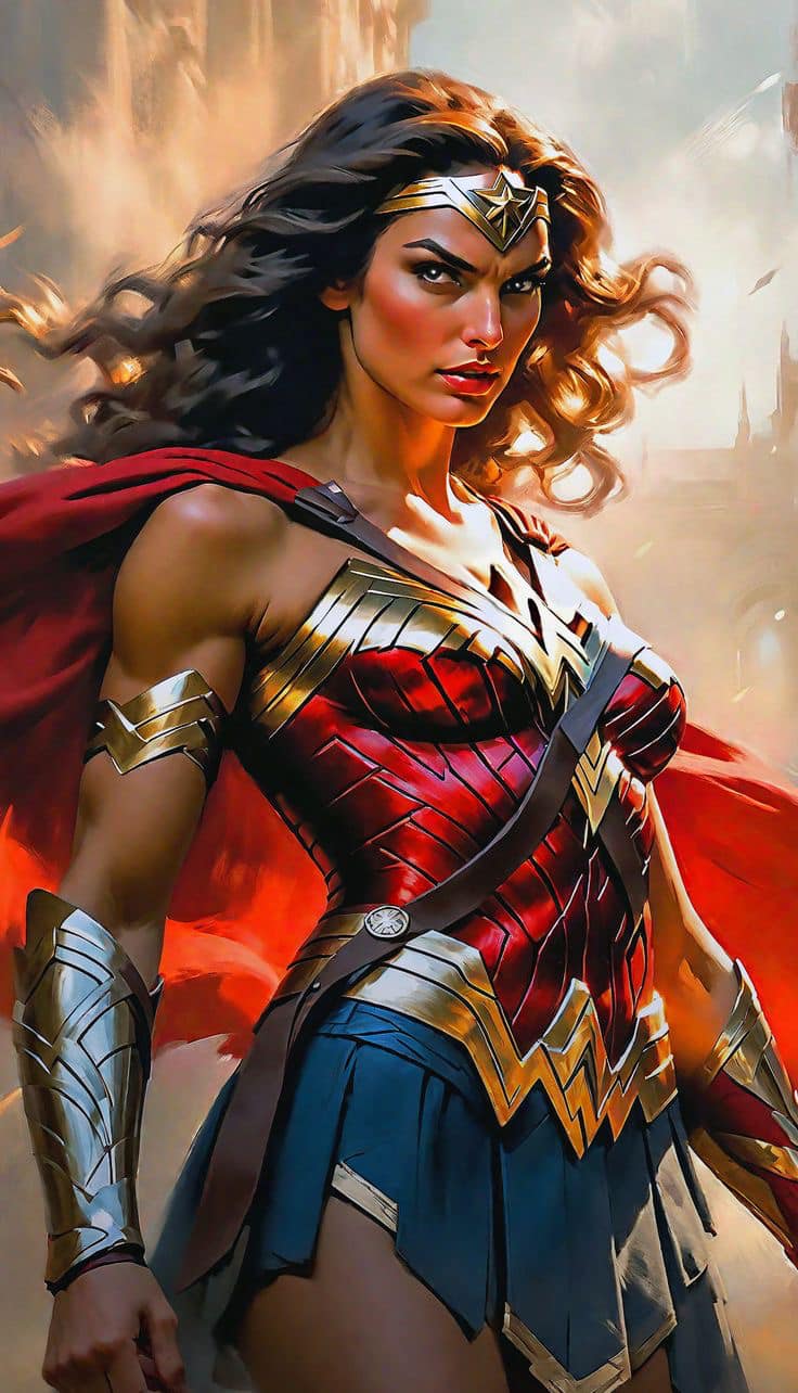 Wonder Woman Portrait (17) Print Poster
