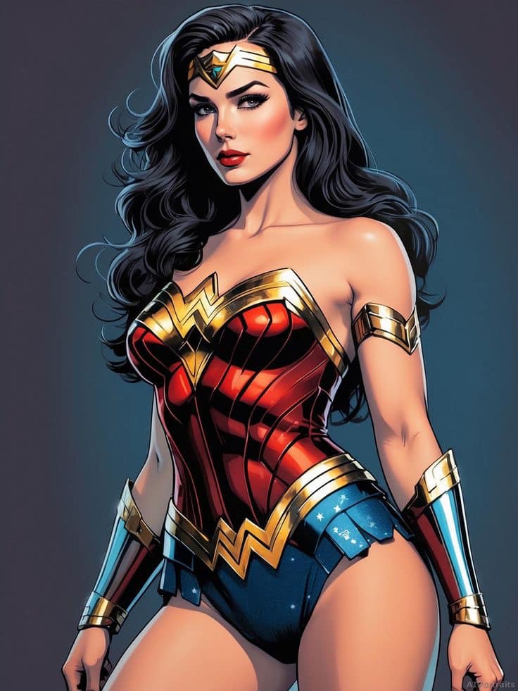 Wonder Woman Portrait (19) Print Poster