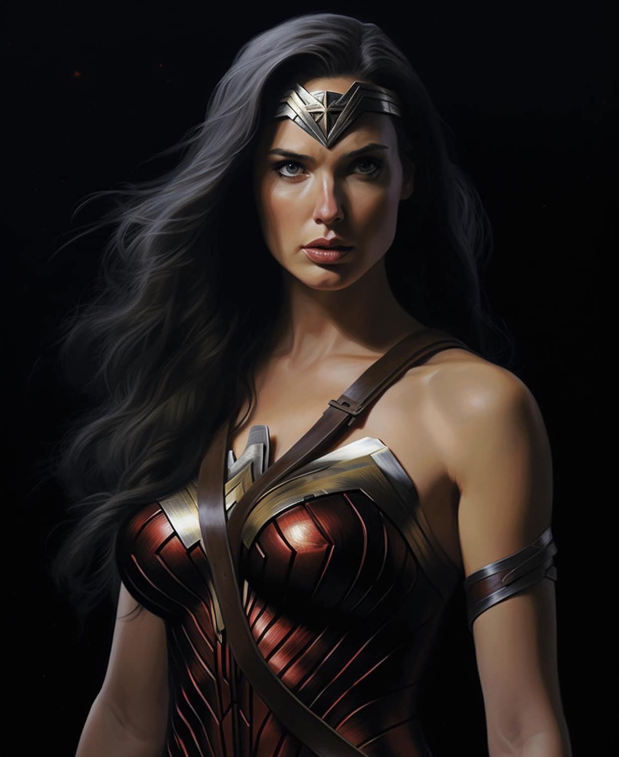 Wonder Woman Portrait (2) Print Poster