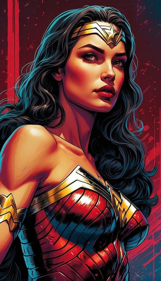 Wonder Woman Portrait (22) Print Poster