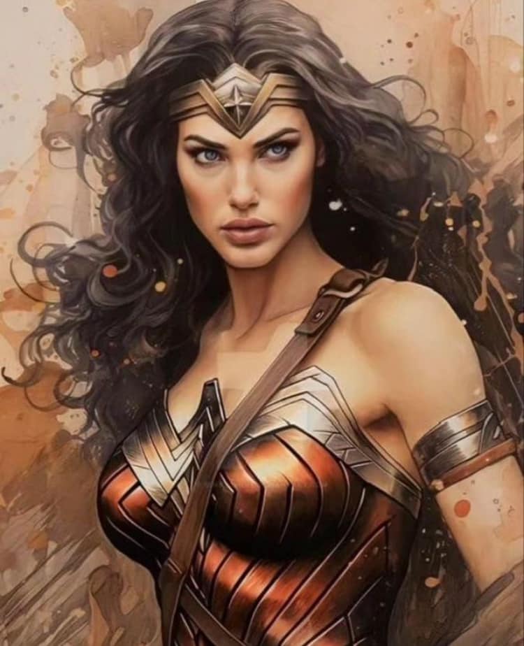 Wonder Woman Portrait (23) Print Poster