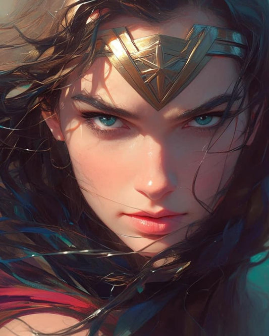 Wonder Woman Portrait (25) Print Poster
