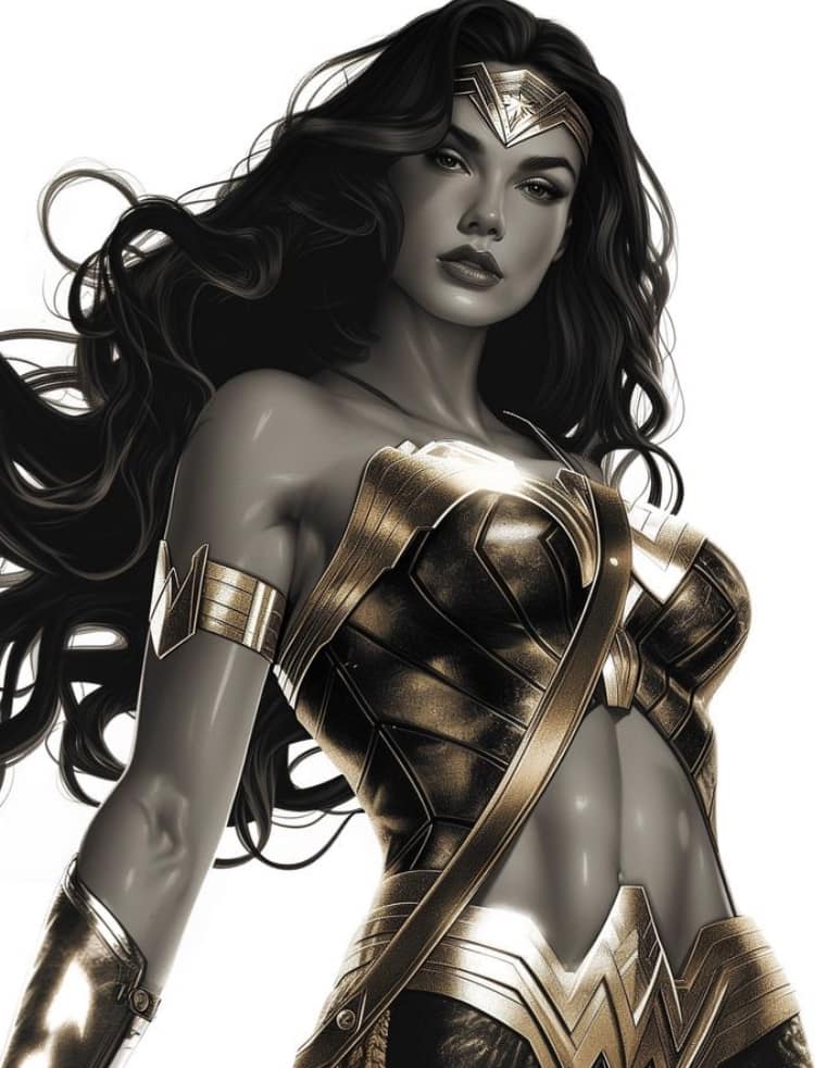 Wonder Woman Portrait (28) Jigsaw Puzzle