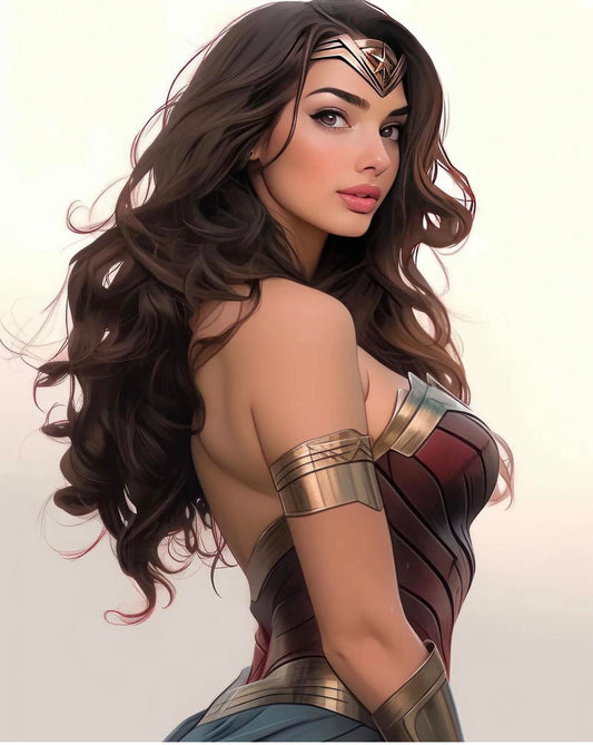 Wonder Woman Portrait (3) Print Poster