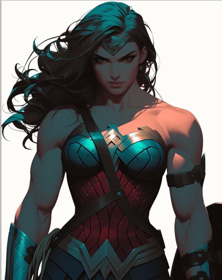 Wonder Woman Portrait (32) Print Poster