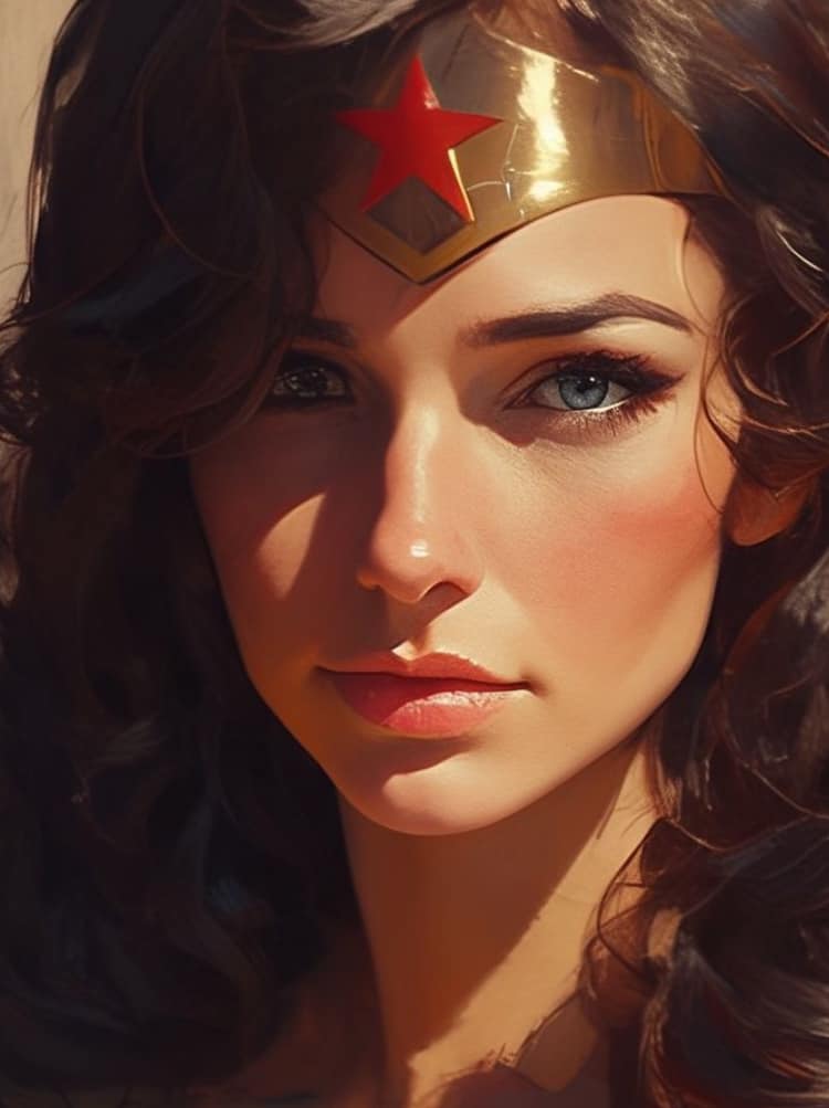Wonder Woman Portrait (34) Print Poster
