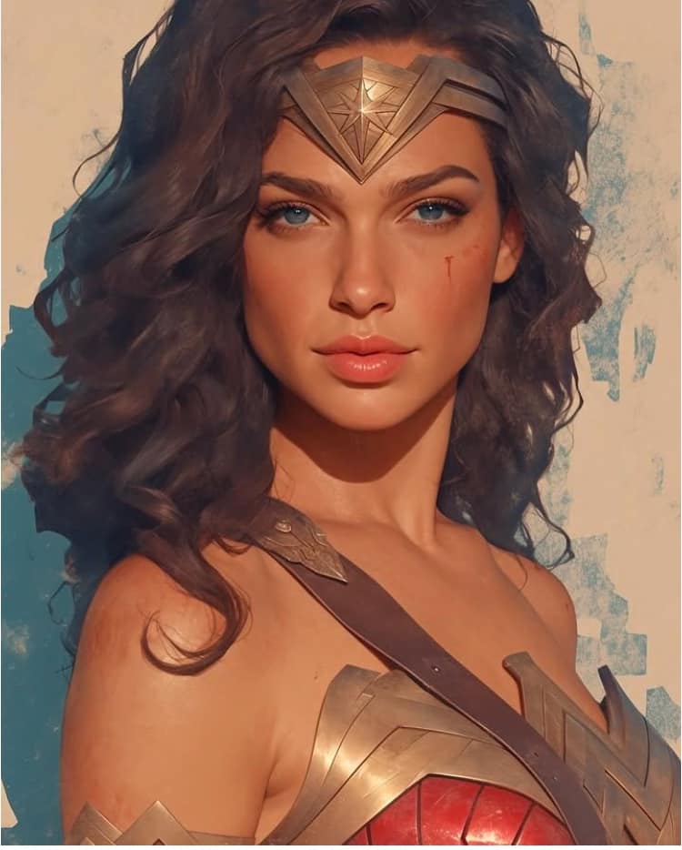 Wonder Woman Portrait (39) Print Poster