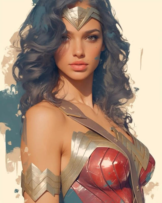 Wonder Woman Portrait (43) Print Poster