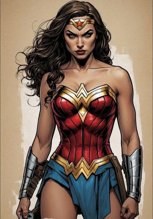 Wonder Woman Portrait (44) Print Poster