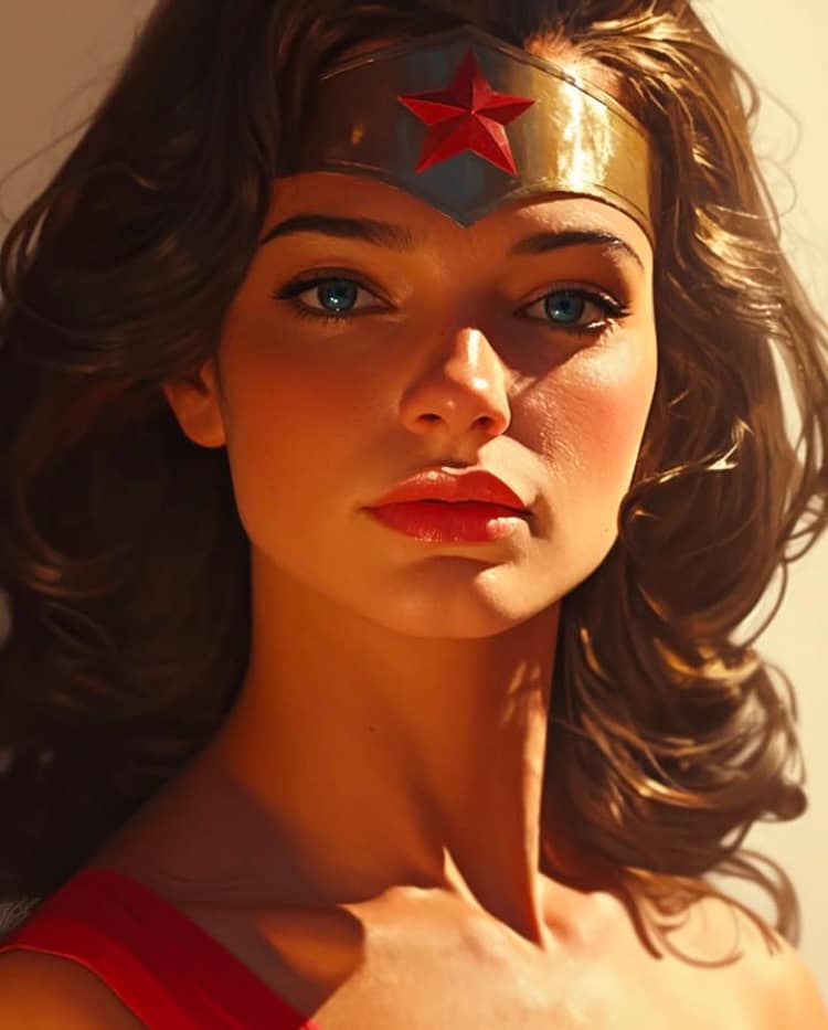 Wonder Woman Portrait (46) Print Poster