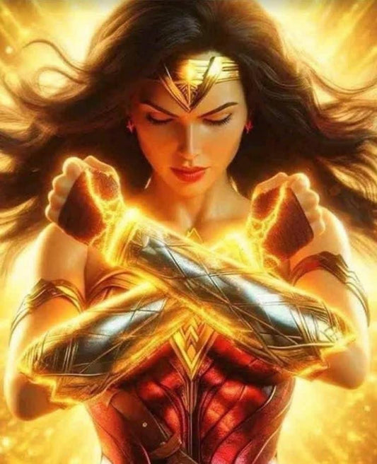 Wonder Woman Pose Energy Print Poster