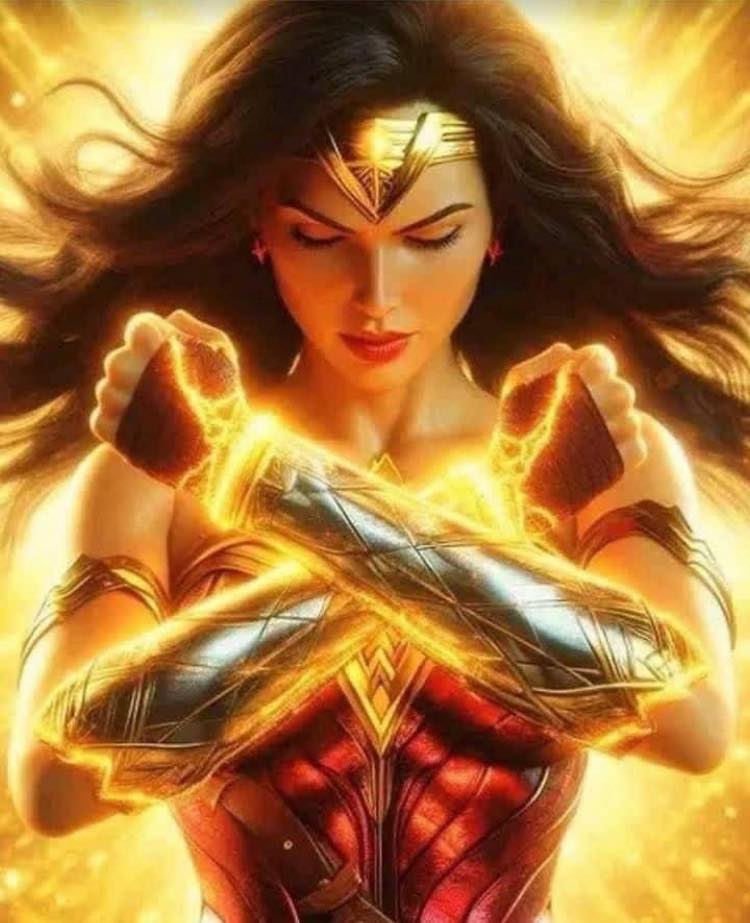 Wonder Woman Pose Energy Jigsaw Puzzle