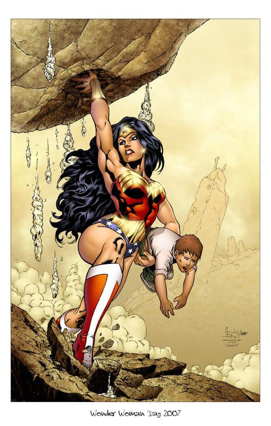 Wonder Woman Rescue 2007 Print Poster
