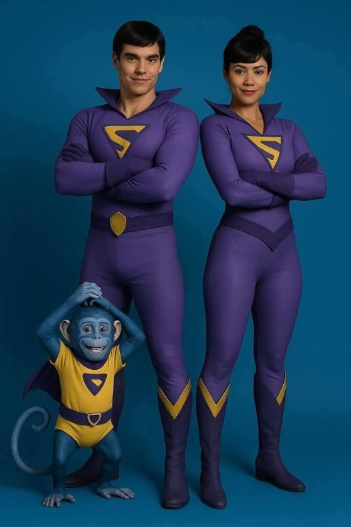 Wonder Twins Zan Jayna Gleek 653 Magnet