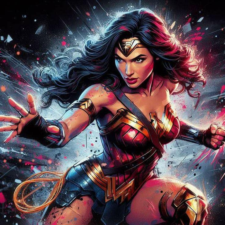 Wonder Woman Action Pose 7363 Magnet