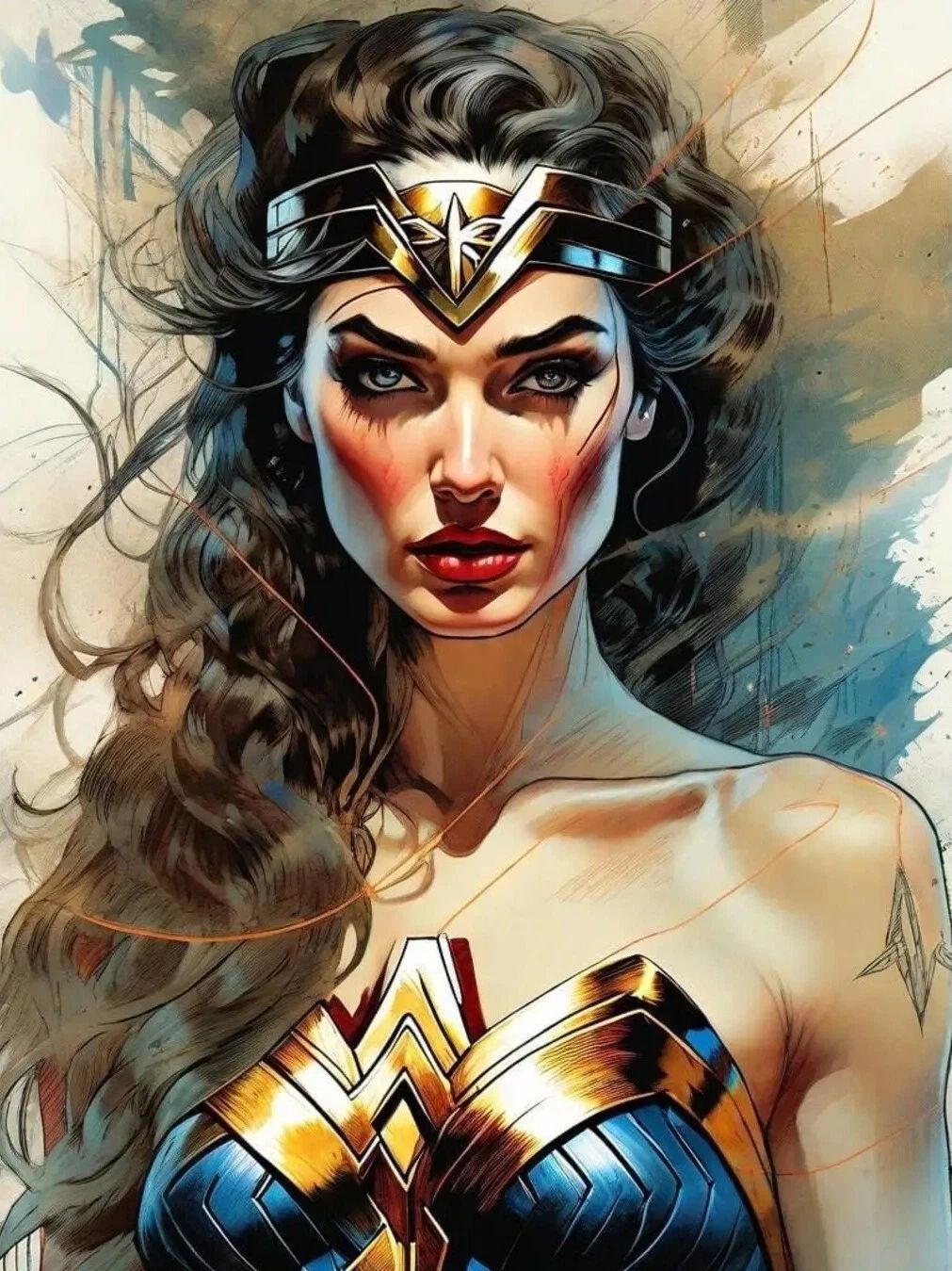 Wonder Woman Art Magnet