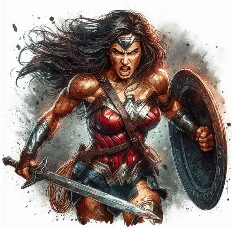 Wonder Woman Battle Stance 293 Jigsaw Puzzle