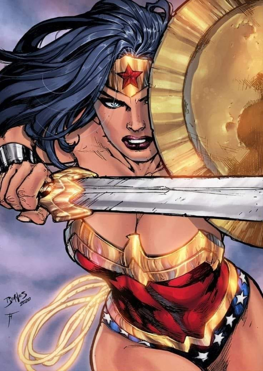 Wonder Woman Shield Comic 451 Jigsaw Puzzle