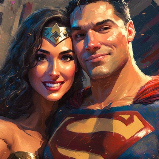 Wonder Woman Superman 8675 Jigsaw Puzzle
