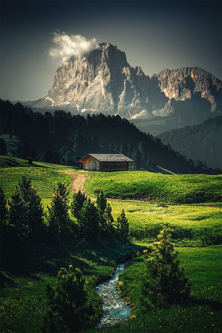Wonderful Mountain Landscape Under The Sky Wall Art Home Decor Poster
