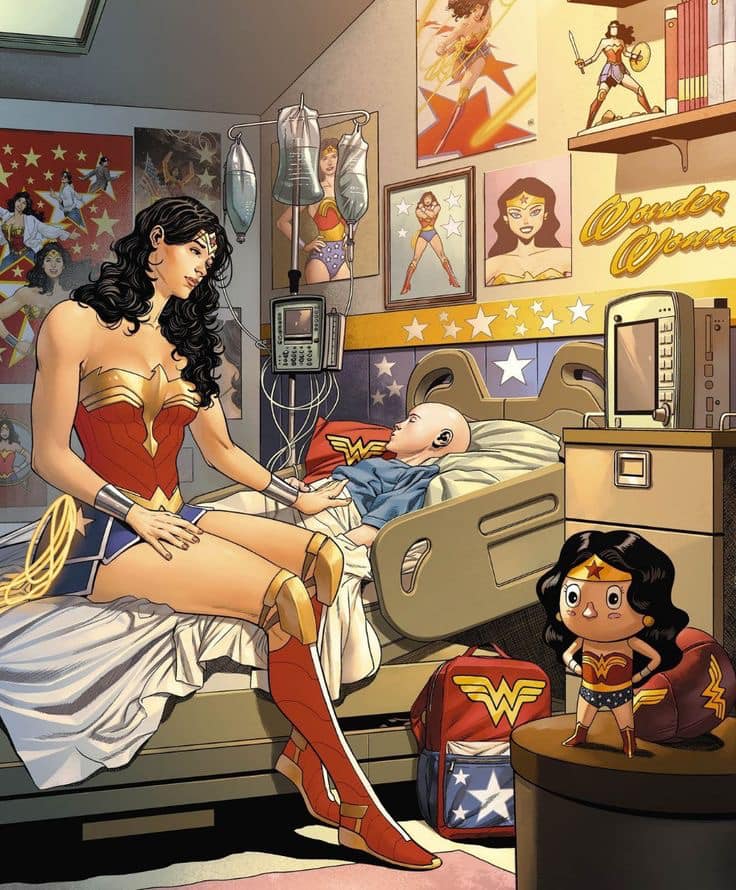Wonderwoman Hospitalvisit Childcomfort Print Poster