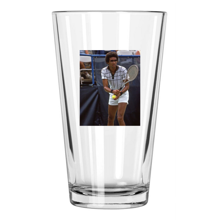 World Champion Tennis Player Arthur Ashe Photo 2 Pint Beer Drinking Glass
