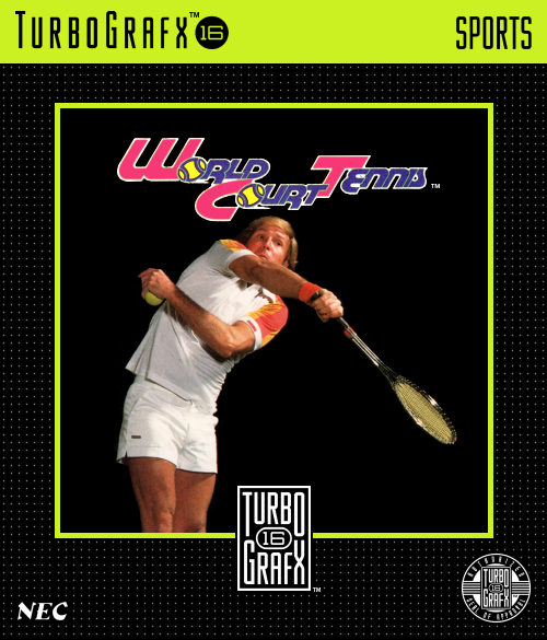 World Court Tennis Turbografx 16 Print Poster