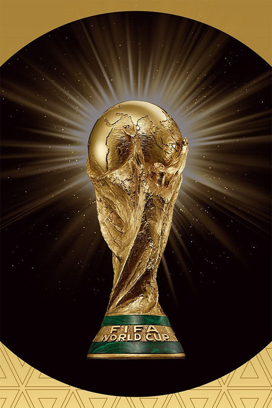 World Cup 2022 Trophy Football Sport Wall Art Home Decor Poster