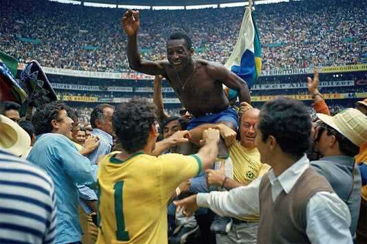 World Cup Champions 1970 Brazil Vintage Sport Wall Art Home Poster
