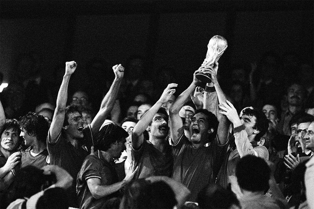 World Cup Champions 1982 Italy Vintage Sport Wall Art Home Poster