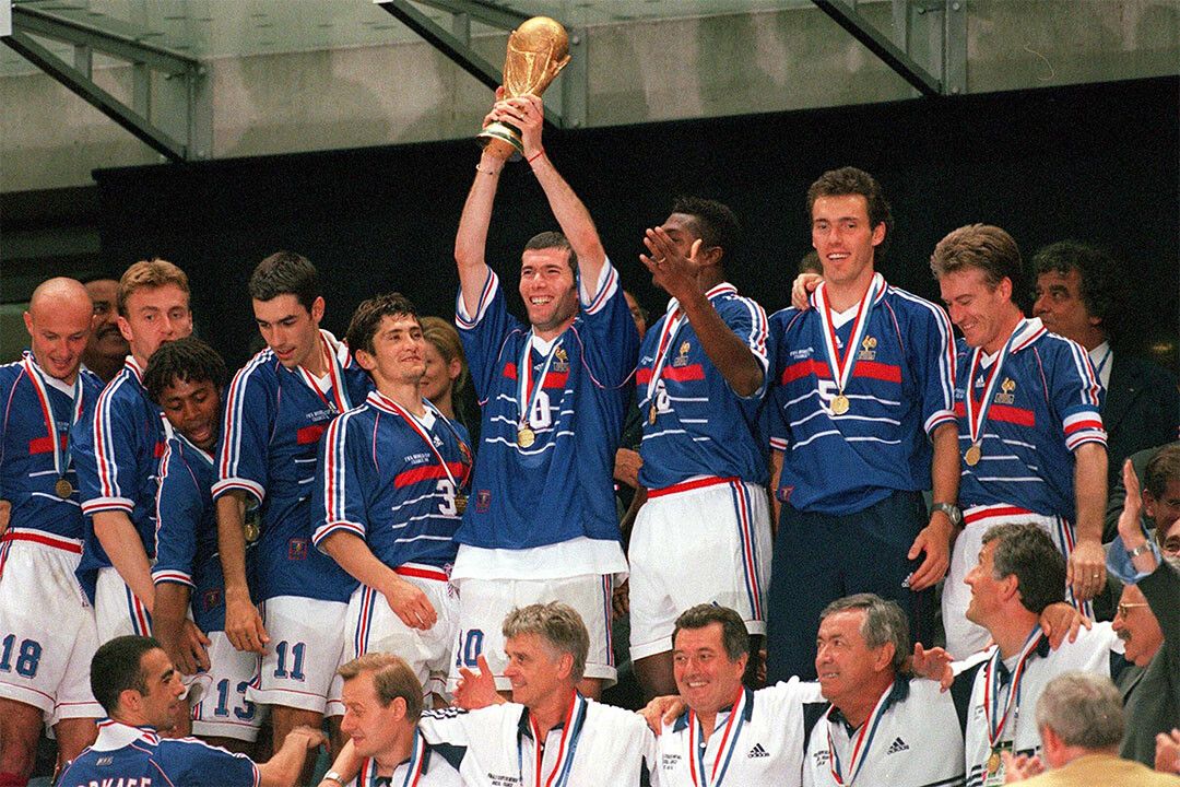 World Cup Champions 1998 France Vintage Sport Keychain