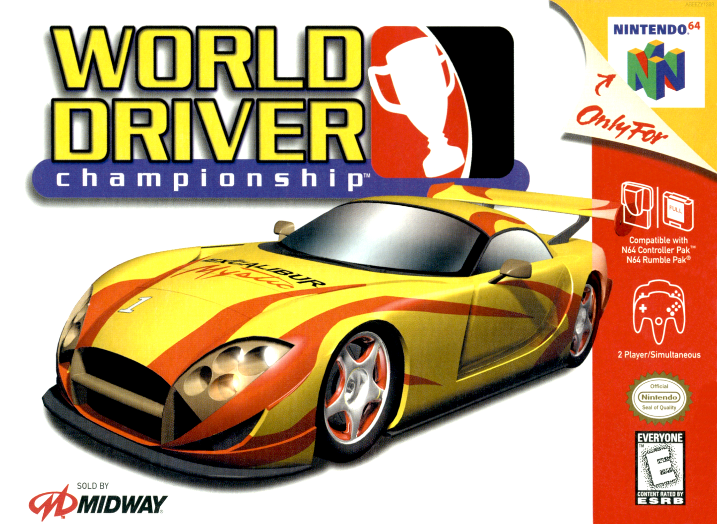 World Driver Championship N64 Print Poster