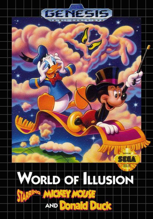 World Of Illusion Starring Mickey Mouse And Donald Duck (Usa) Genesis Print Poster
