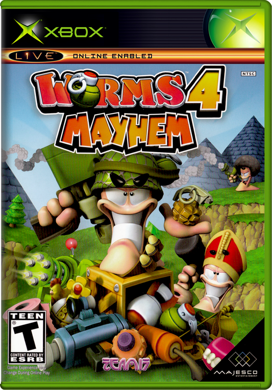Worms 4 Mayhem Xbox Print Poster