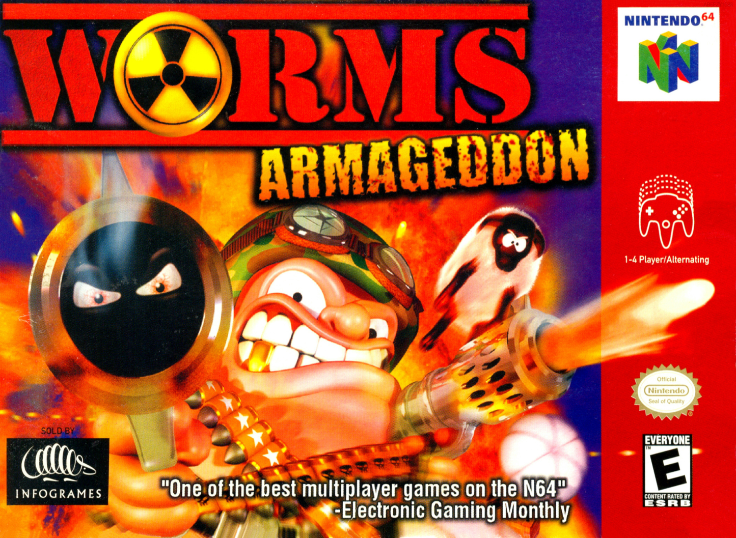 Worms Armageddon N64 Keychain