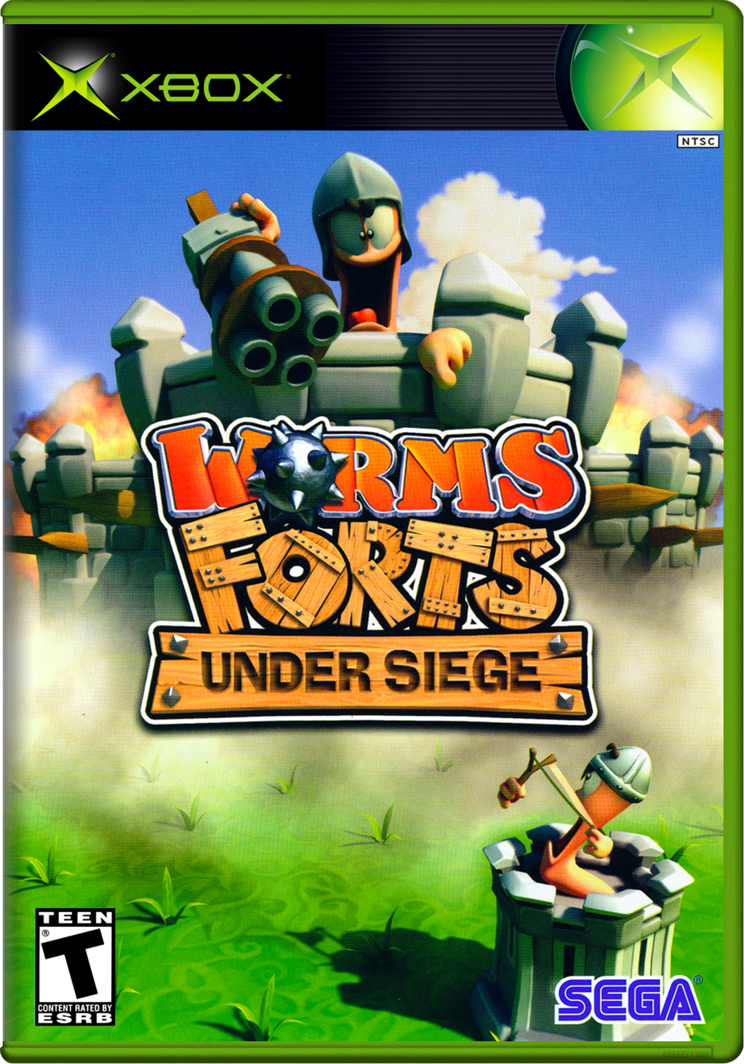 Worms Forts Under Siege Xbox Print Poster