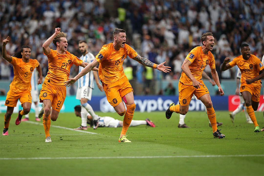 Wout Weghorst Goal Celebration Netherlands Fans Jigsaw Puzzle