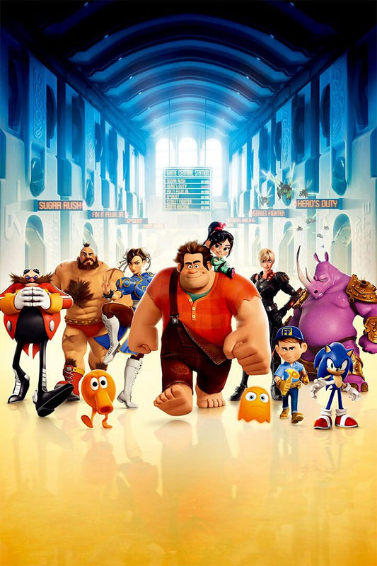 Wreck It Ralph Action Animation Movie Print Wall Art Home Decor Poster