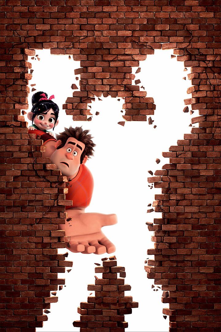 Wreck It Ralph Action Animation Painting Keychain