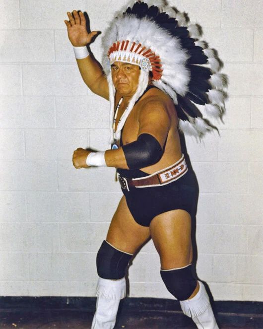 Wrestler Chief Wahoo Mcdaniel Glossy Photo Wrestling Nwa Print Poster