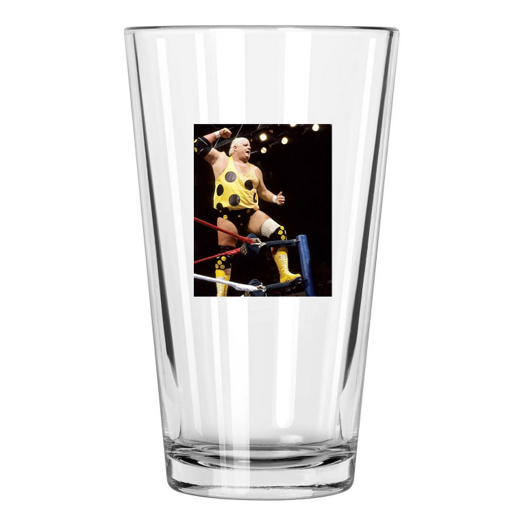 Wrestler Dusty Rhodes Photo Wwf Pint Beer Drinking Glass