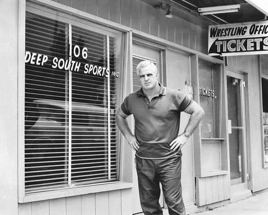 Wrestler Promoter Eddie Graham Keychain Wrestling Print Nwa Keychain Hof 2008