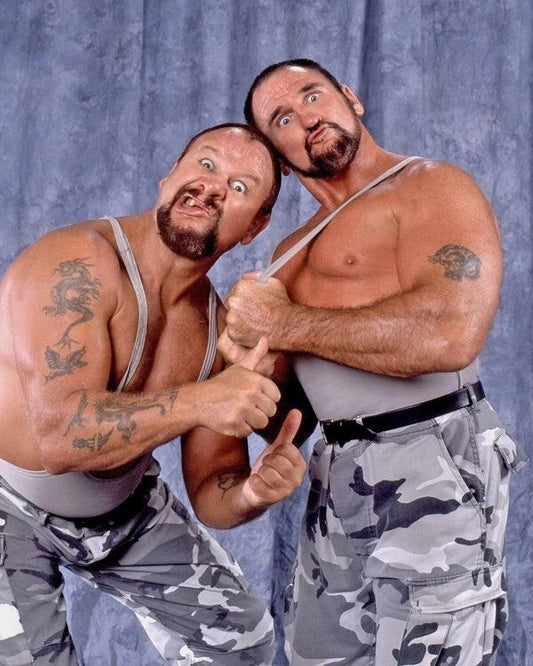 Wrestlers The Bushwhackers Glossy Keychain Wwf Luke Williams And Butch Miller 1